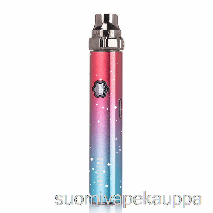 Vape Kauppa Dazzleaf Squarii Top Twist 510 Akku Koralli Pinkki / Blue Splatter